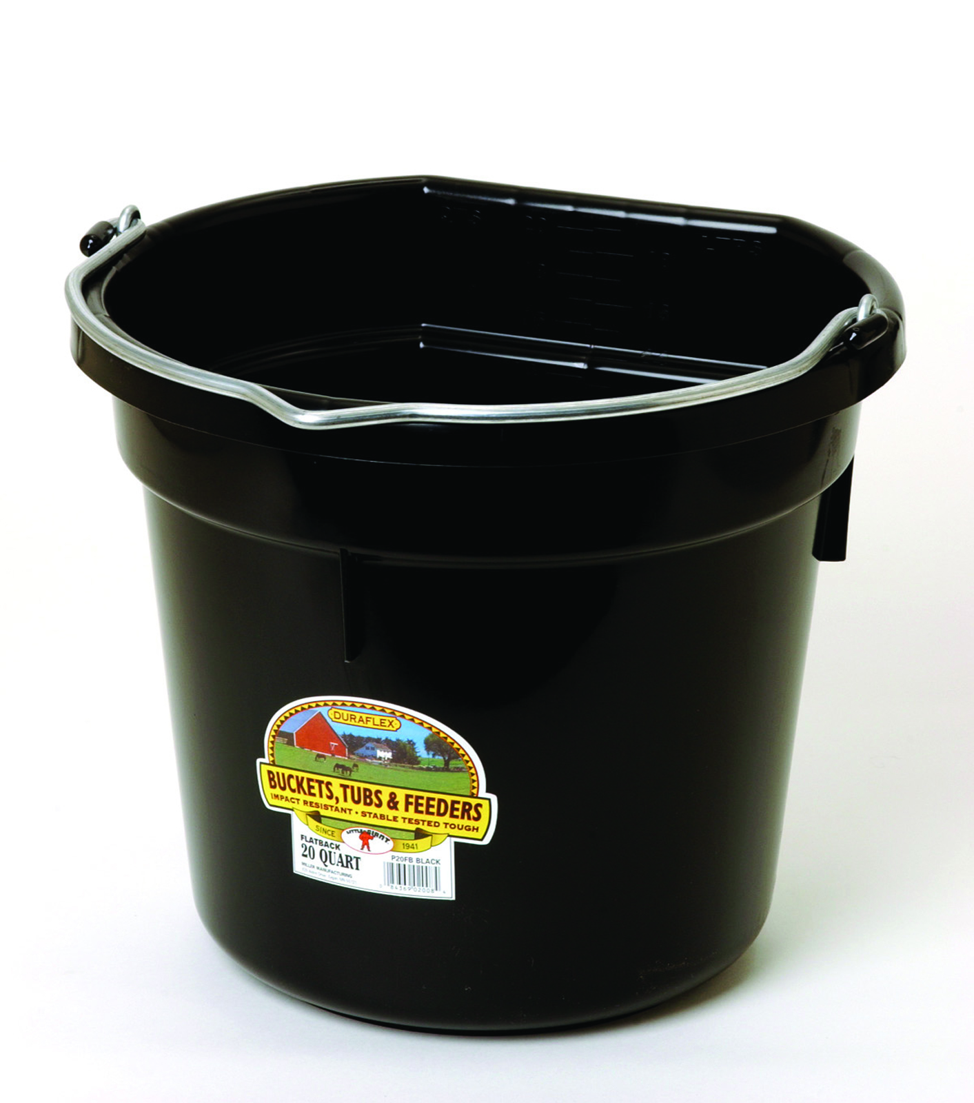 FLAT BACK PLASTIC BUCKET