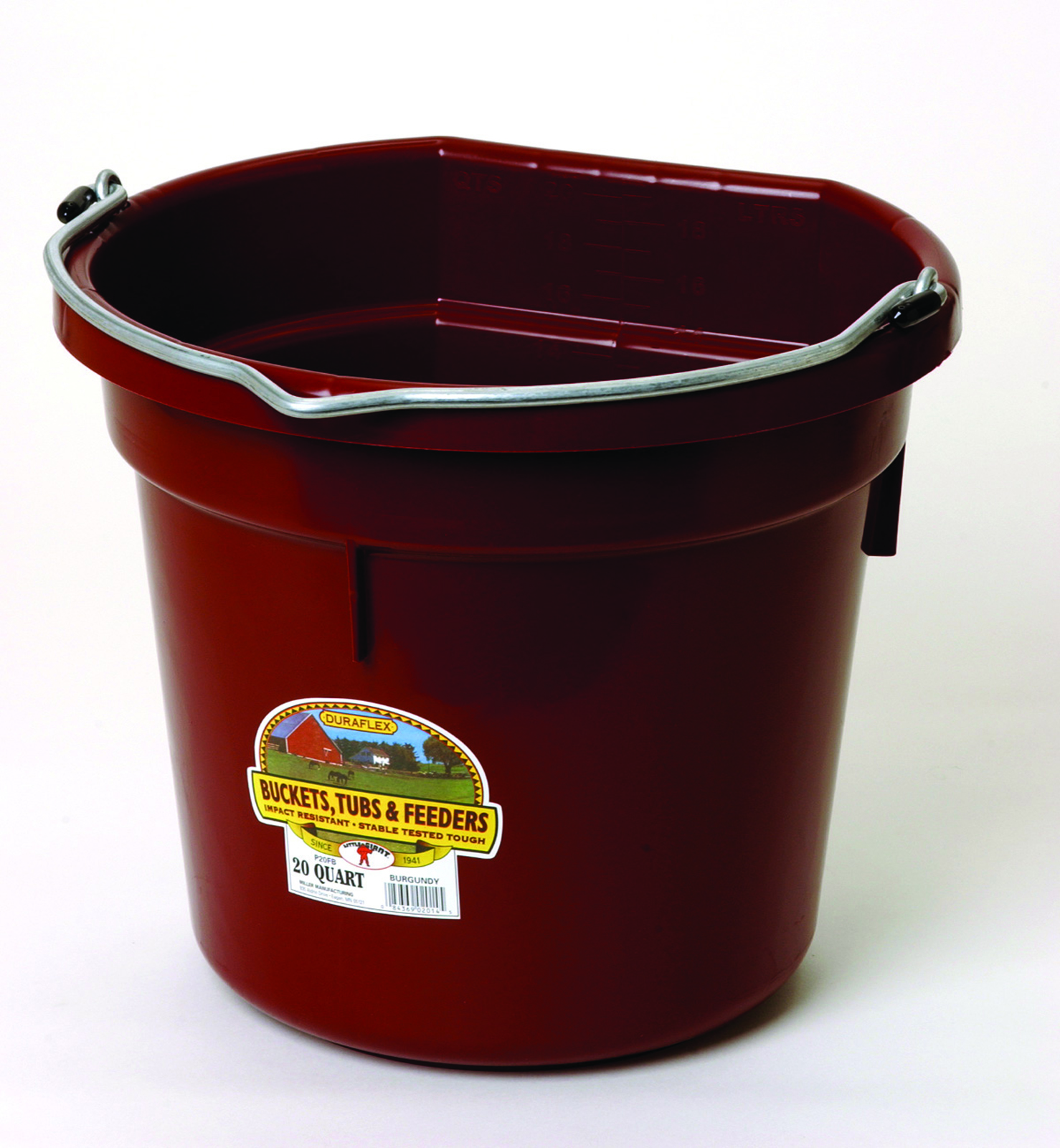 FLAT BACK PLASTIC BUCKET