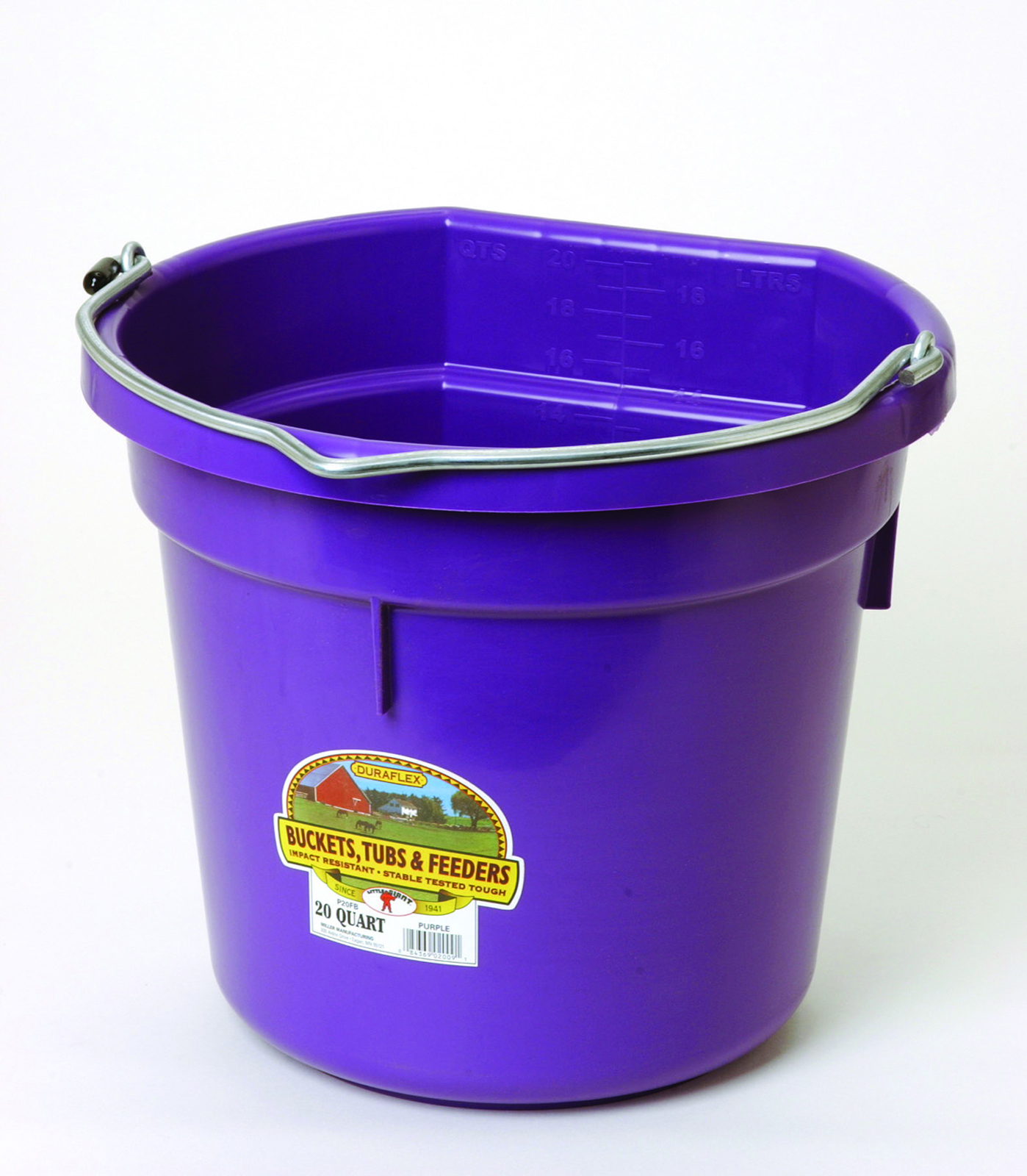 FLAT BACK PLASTIC BUCKET