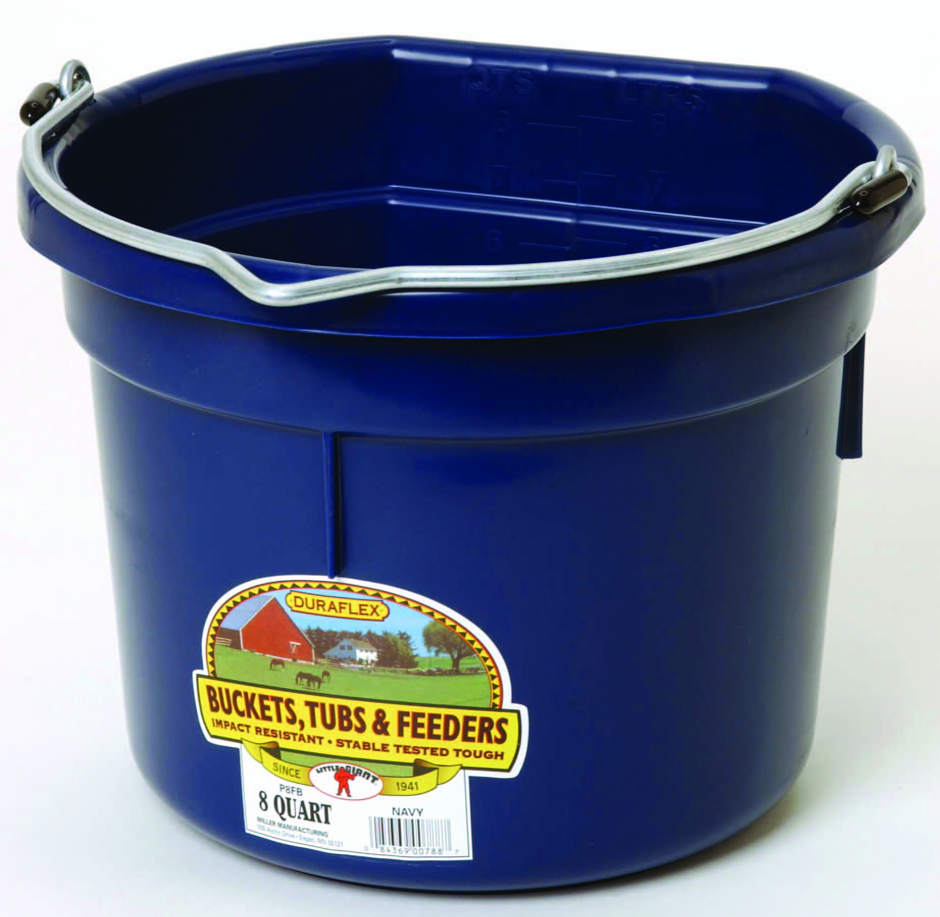 FLAT BACK PLASTIC BUCKET