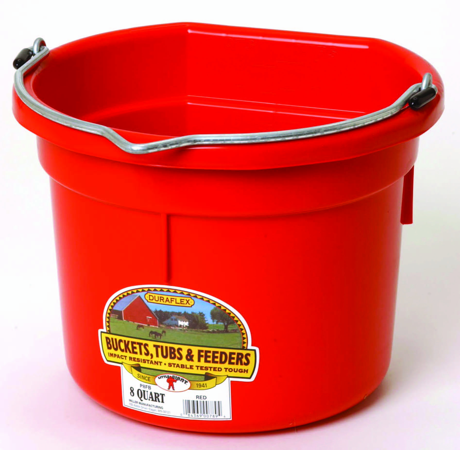 FLAT BACK PLASTIC BUCKET