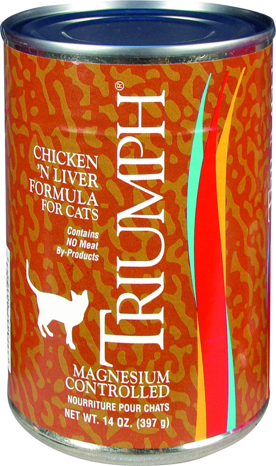 Triumph Chicken/Liver Can Cat Fd 14oz