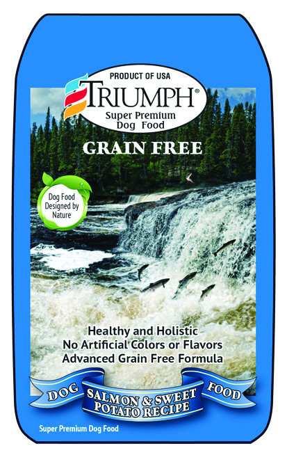 TRIUMPH GRAIN FREE SALMON AND SWEET POTATO RECIPE
