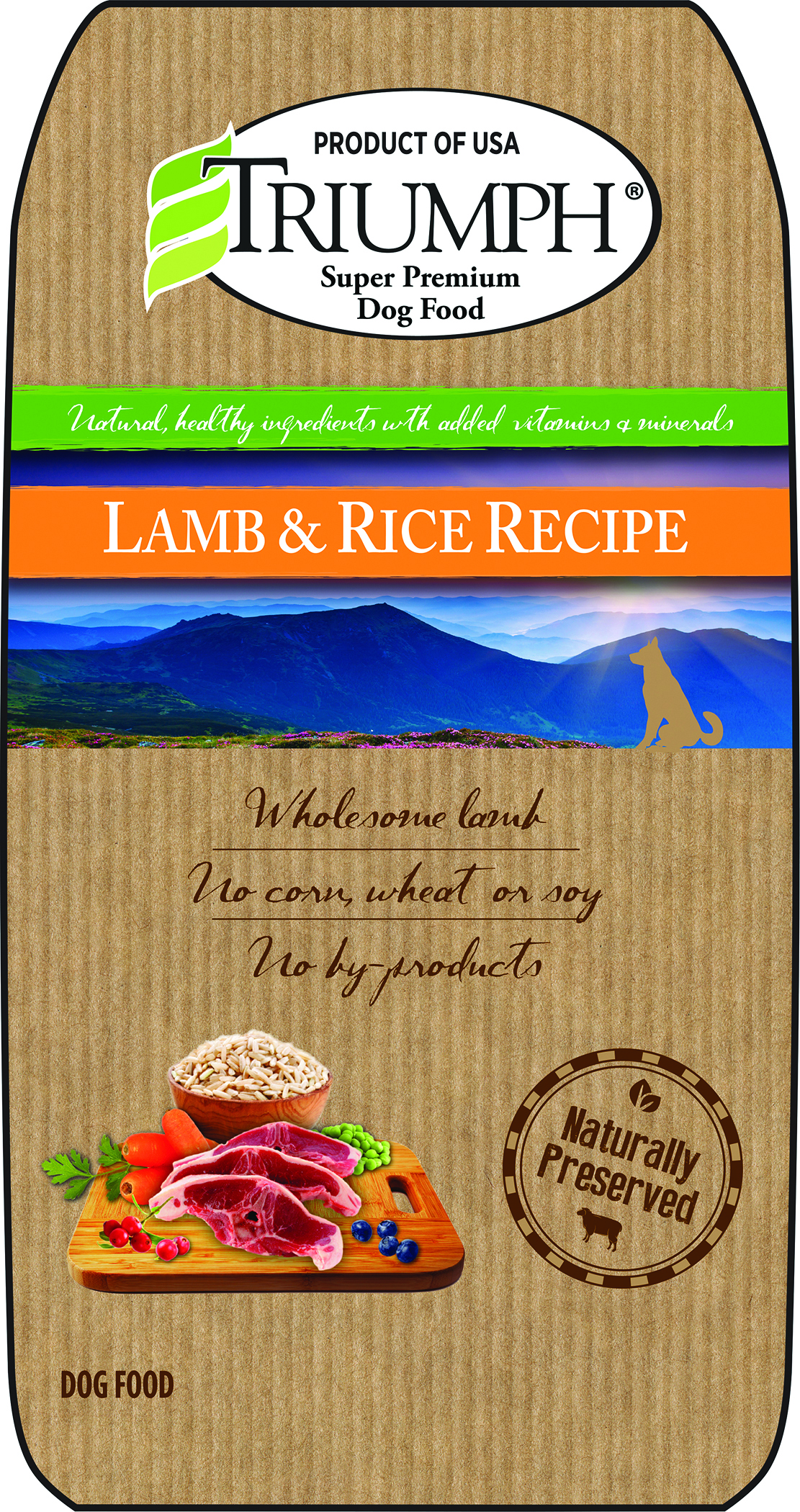 TRIUMPH LAMB AND RICE DRY DOG FOOD