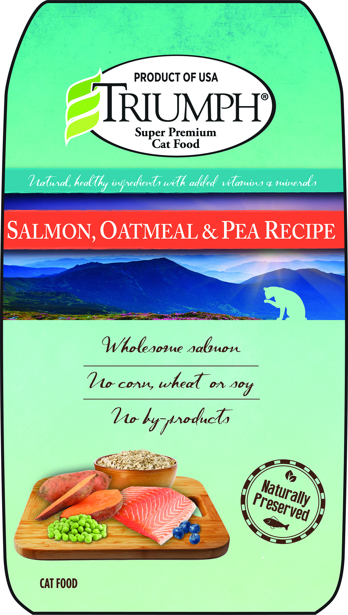 TRIUMPH SALMON, OATMEAL, & PEA CAT FOOD