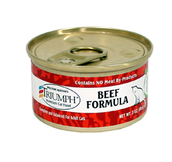 Triumph Beef Can Cat Food - Low Magnesium 3oz