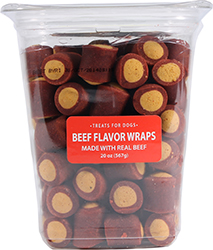 BEEF FLAVOR WRAPS DOG TREATS