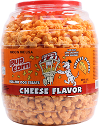 PUP CORN DOG TREATS BARREL