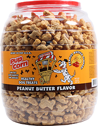 PUP CORN DOG TREATS BARREL