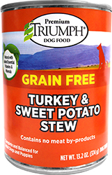 TRIUMPH GRAIN FREE TURKEY & SWEET POT CAN DOG FOOD