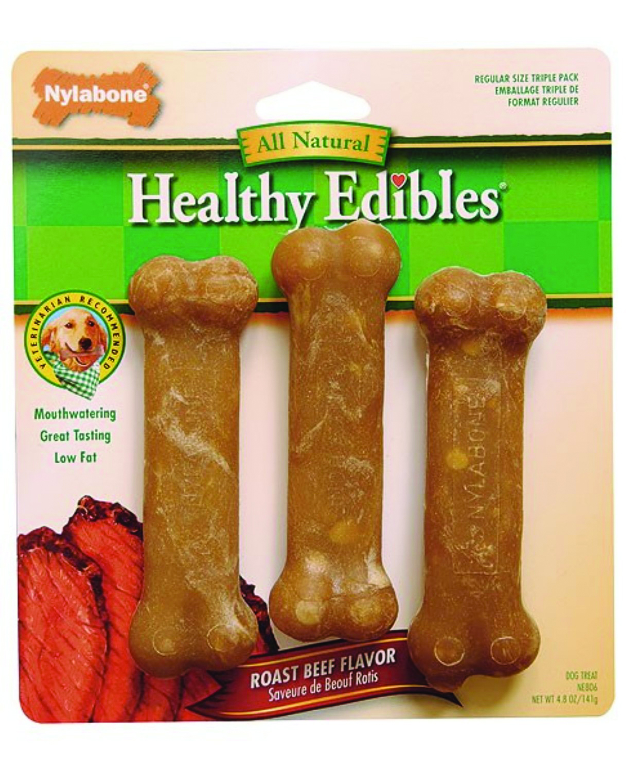 Edible Beef Bone - 3/Pk. - Regular