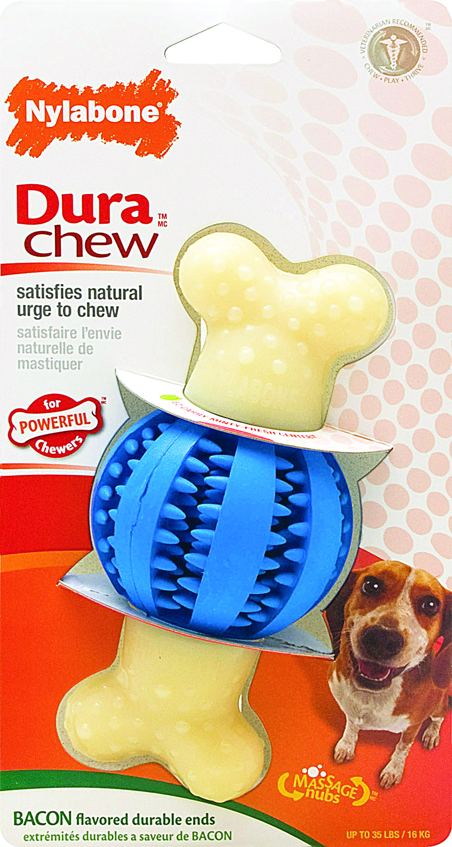 Double Action Dog Dental Chew - Ball