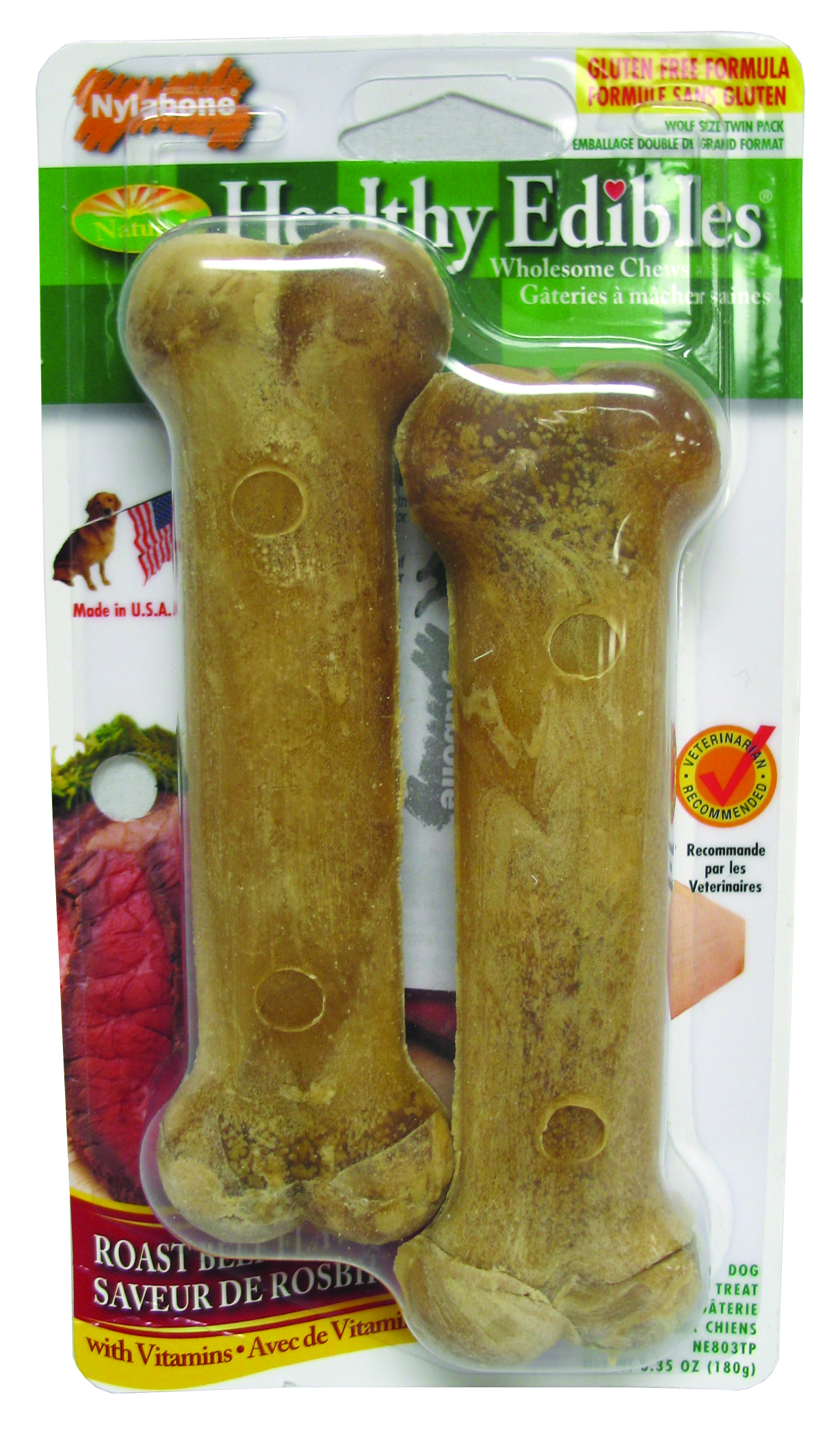 Edible Beef Bone - 2/Pk. - Wolf