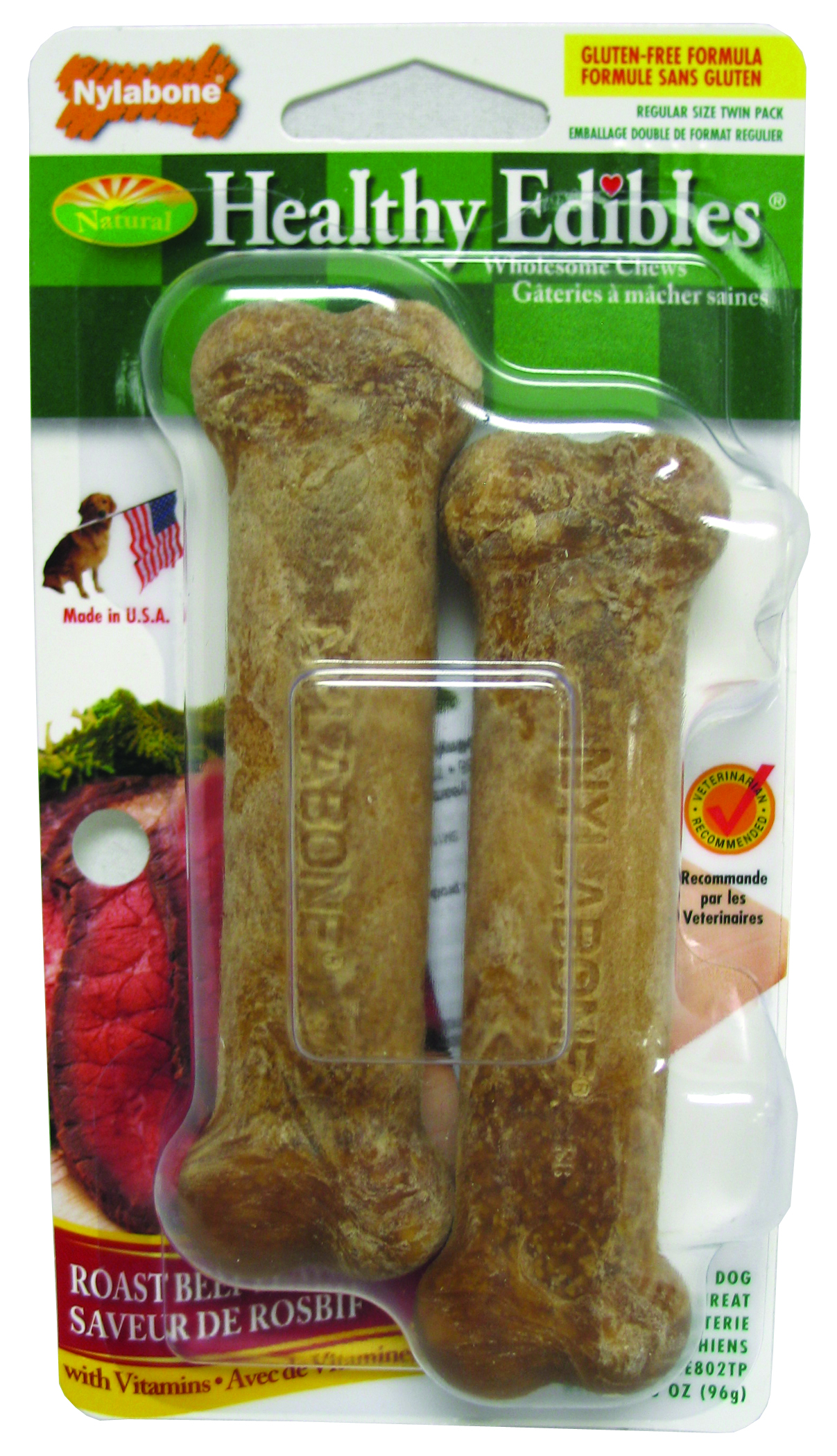 Edible Beef Bone - 2/Pk. - Regular