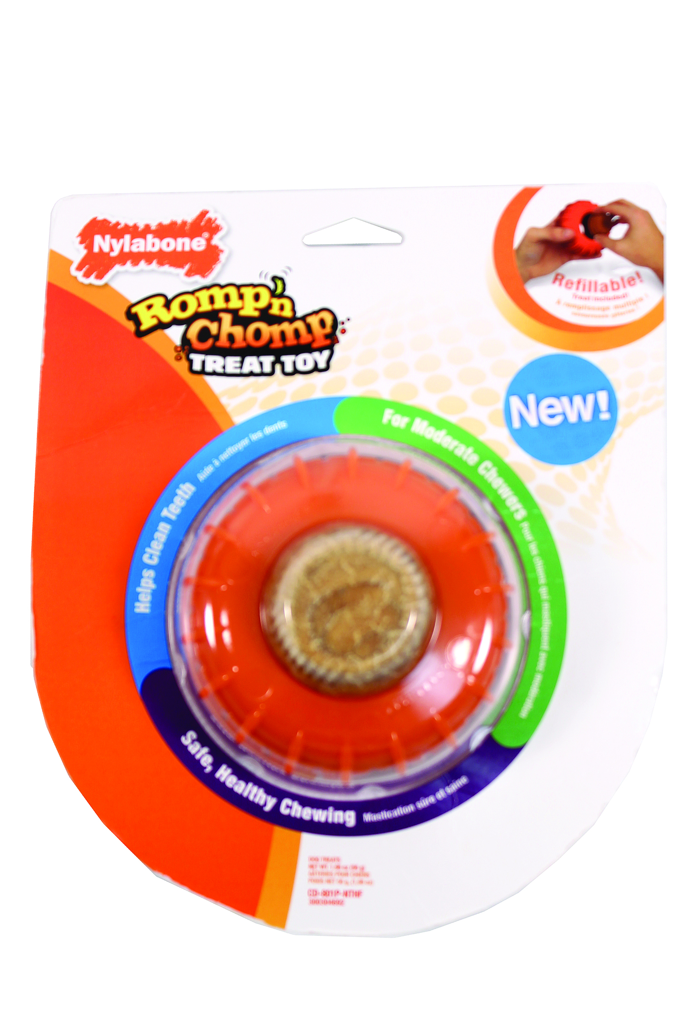 ROMP-N-CHOMP ROLLER DOG TREAT AND TOY