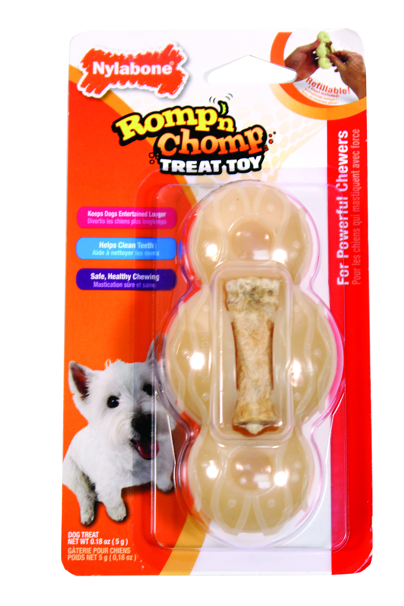 ROMP-N-CHOMP FIGURE 8 DOG TREAT AND TOY