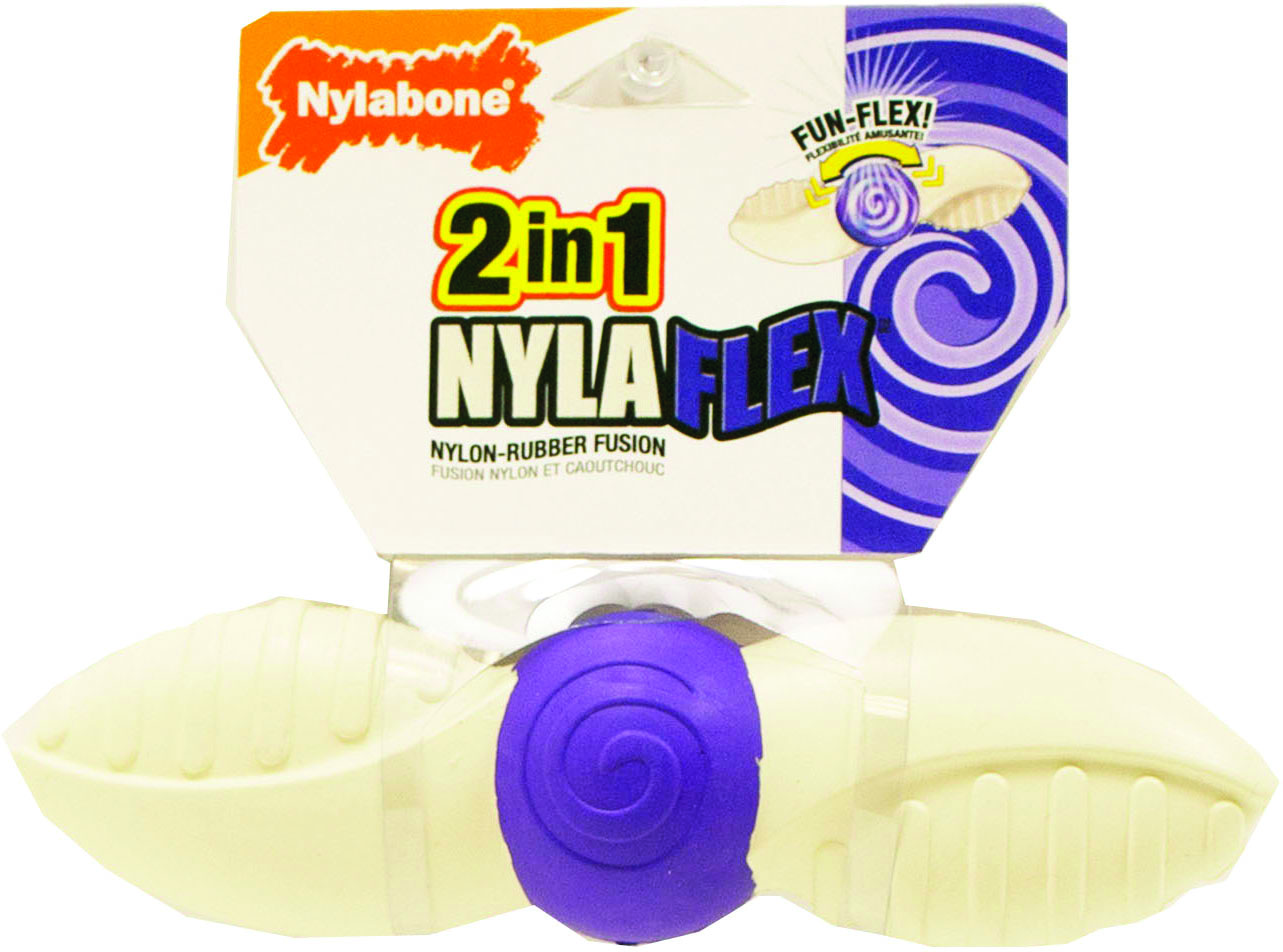 2-IN-1 NYLAFLEX PROPELLER DOG TOY