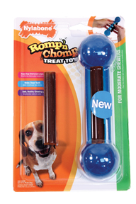 ROMP-N-CHOMP KNOBBY DOG TREAT AND TOY