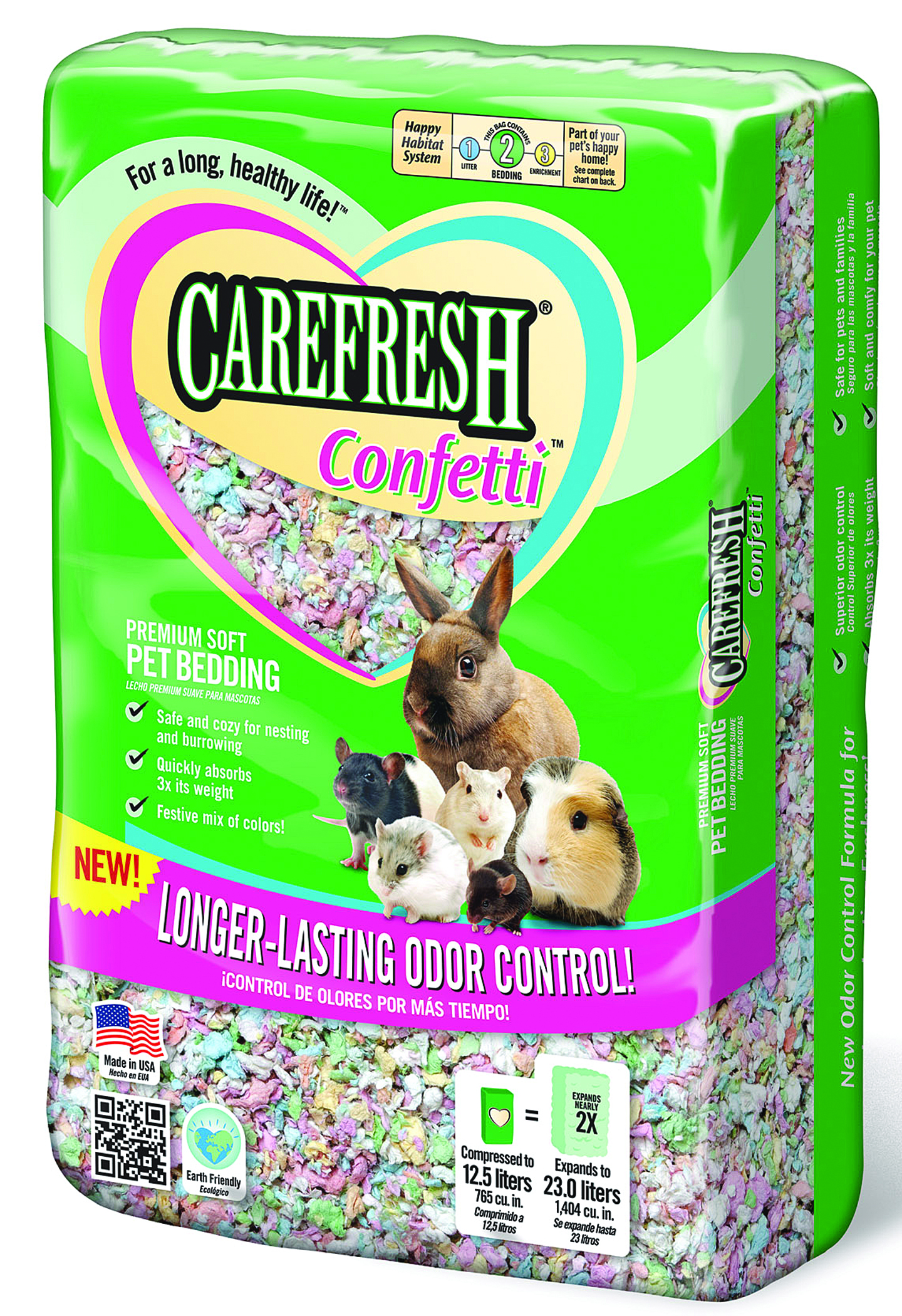 CAREFRESH CONFETTI PREMIUM SOFT BEDDING