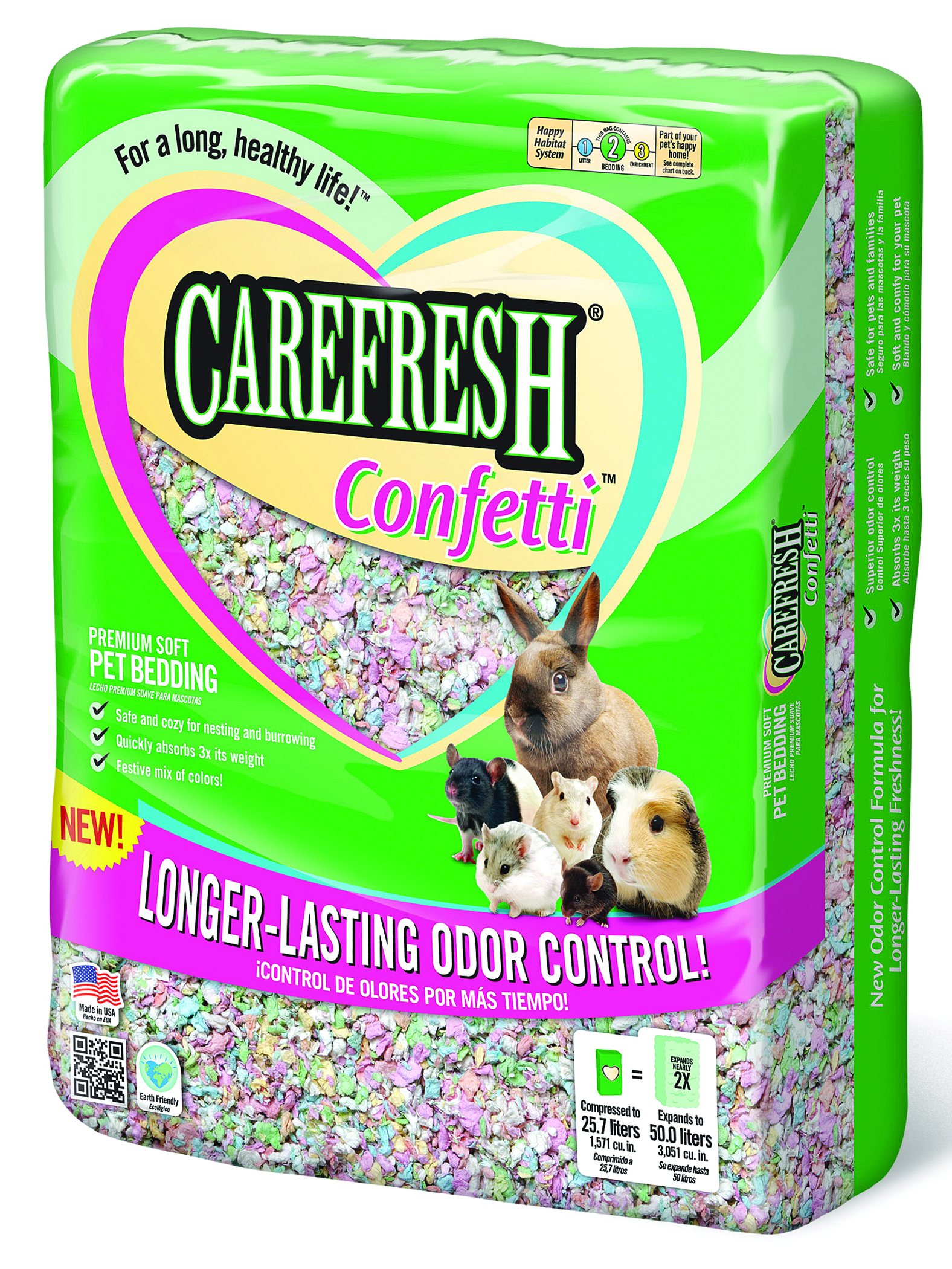 CAREFRESH CONFETTI PREMIUM SOFT BEDDING