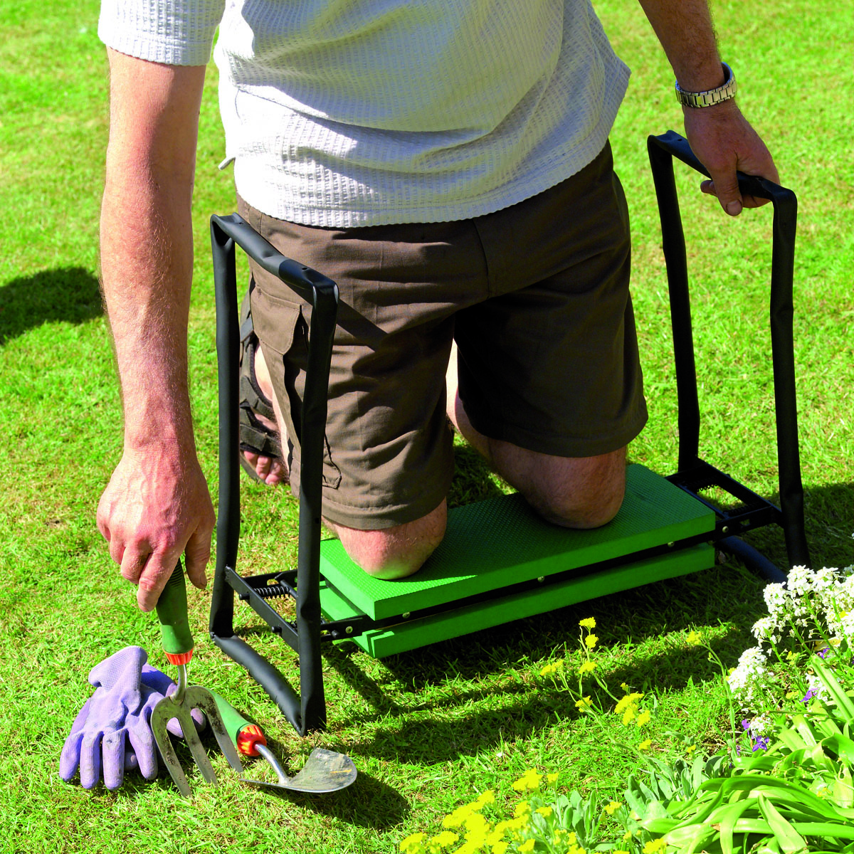 FOLDAWAY GARDEN KNEELER & SEAT