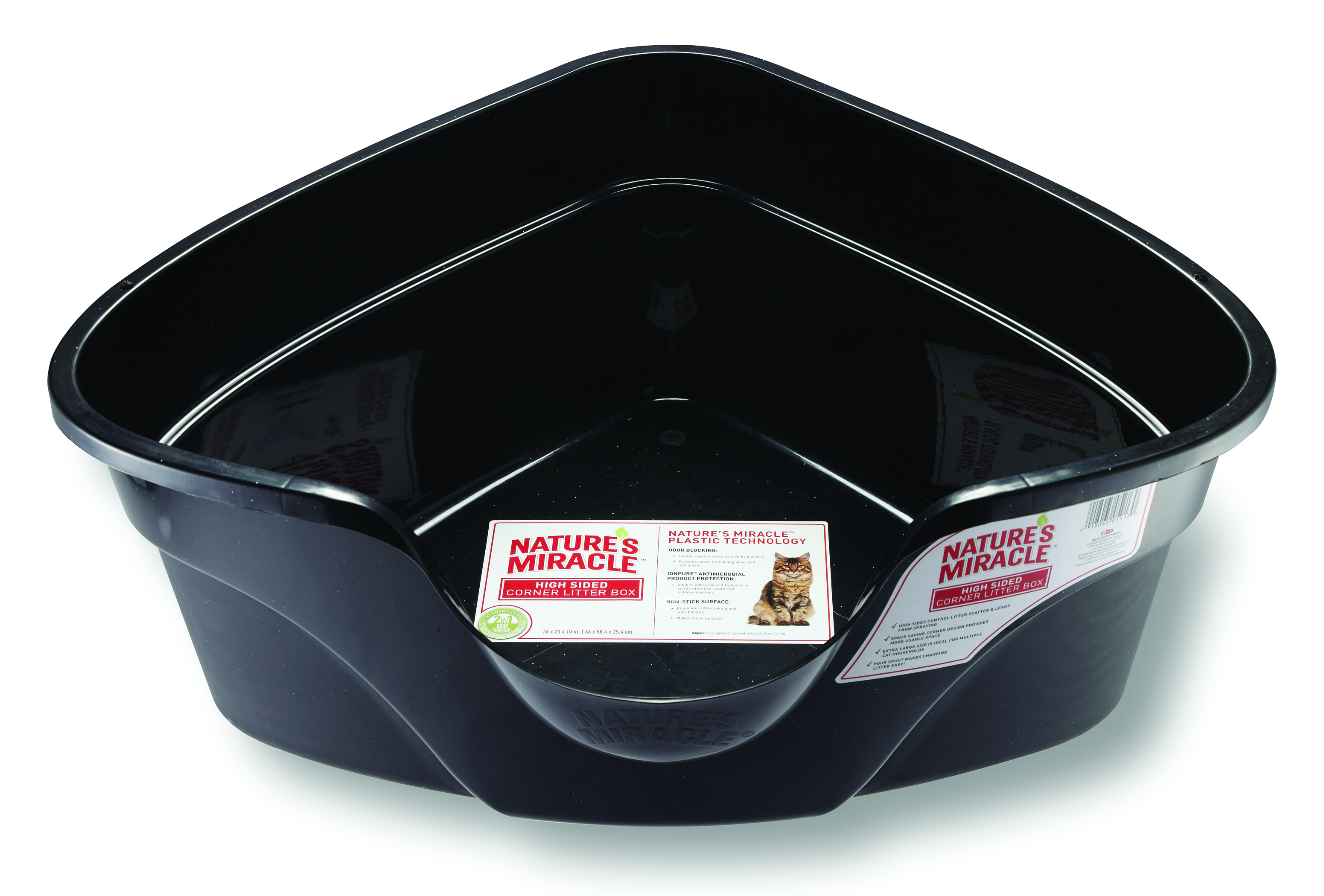 HIGH SIDED CORNER LITTER BOX