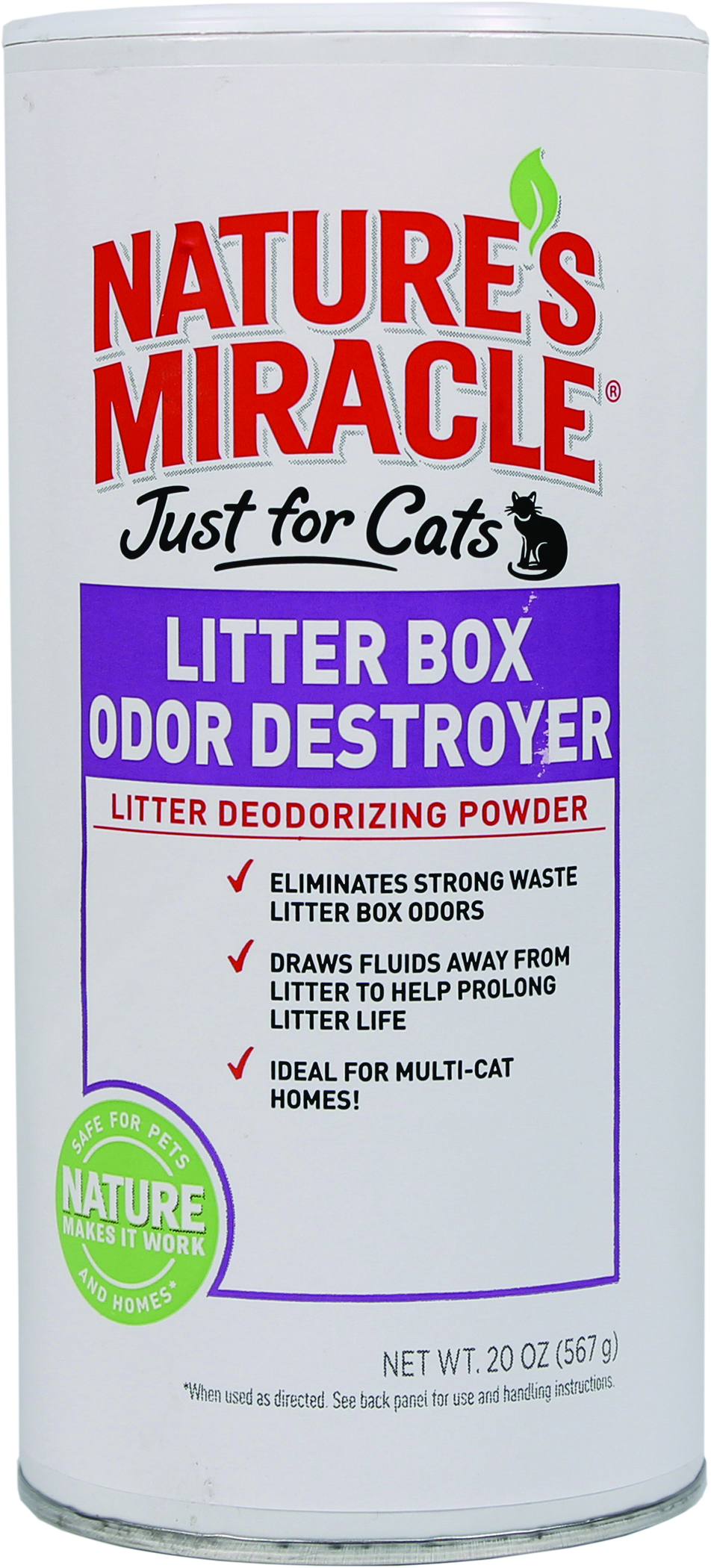 NATURE'S MIRACLE JUST FOR CATS LITTER DEODORIZER