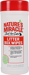 NATURES MIRACLE JUST FOR CATS LITTER BOX WIPES