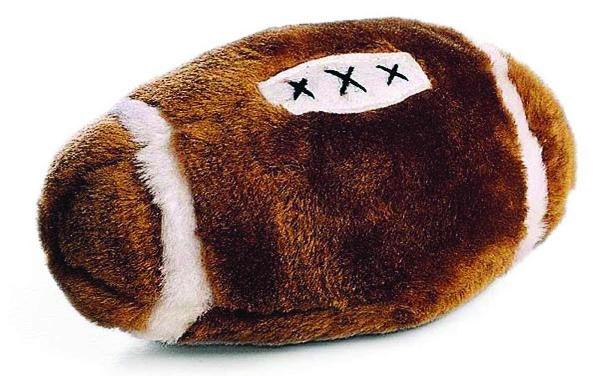 Plush Football Dog Toy
