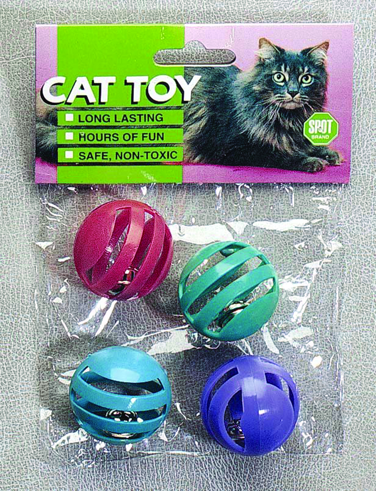 Slotted Balls Cat Toy 4 Pack