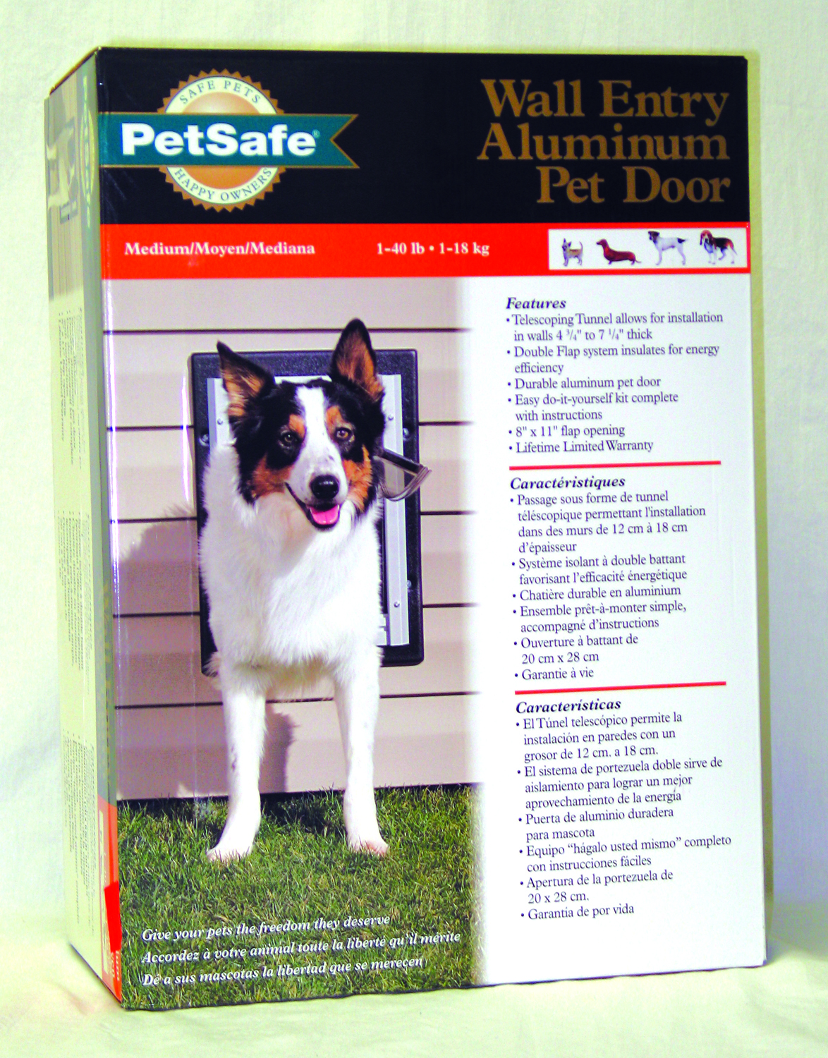 WALL ENTRY ALUMINUM DOG DOOR