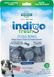 INDIGO FRESH FLOSS BONES DOG TREAT