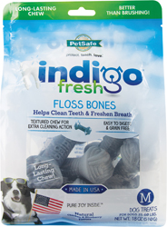 INDIGO FRESH FLOSS BONES DOG TREAT