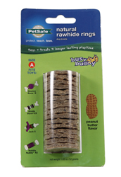 BUSY BUDDY NATURAL RAWHIDE RINGS