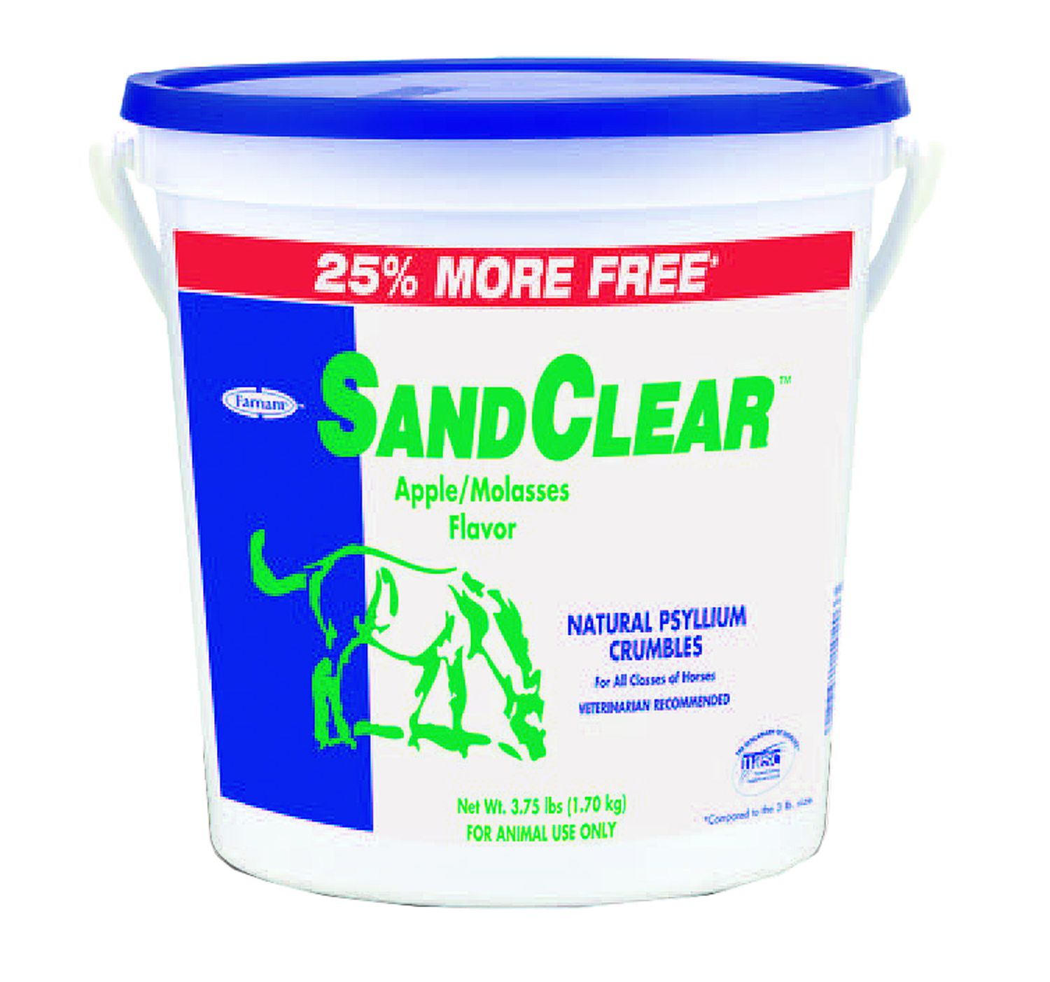 SANDCLEAR PSYLLIUM FIBER FOR HORSES - 25% MORE