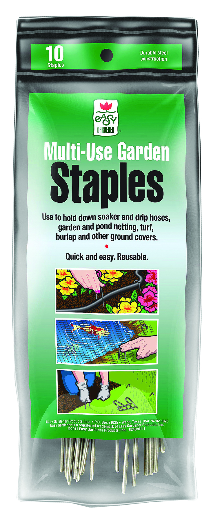 MULTI-USE GARDEN STAPLES