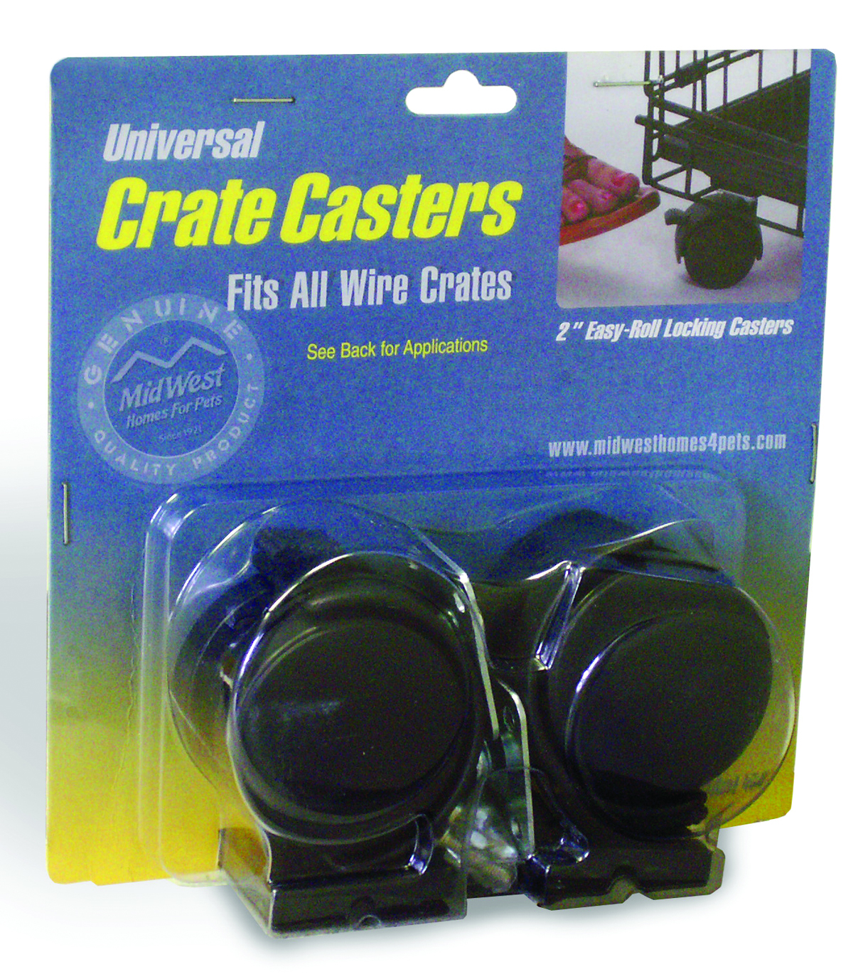 DOG CRATE CASTERS