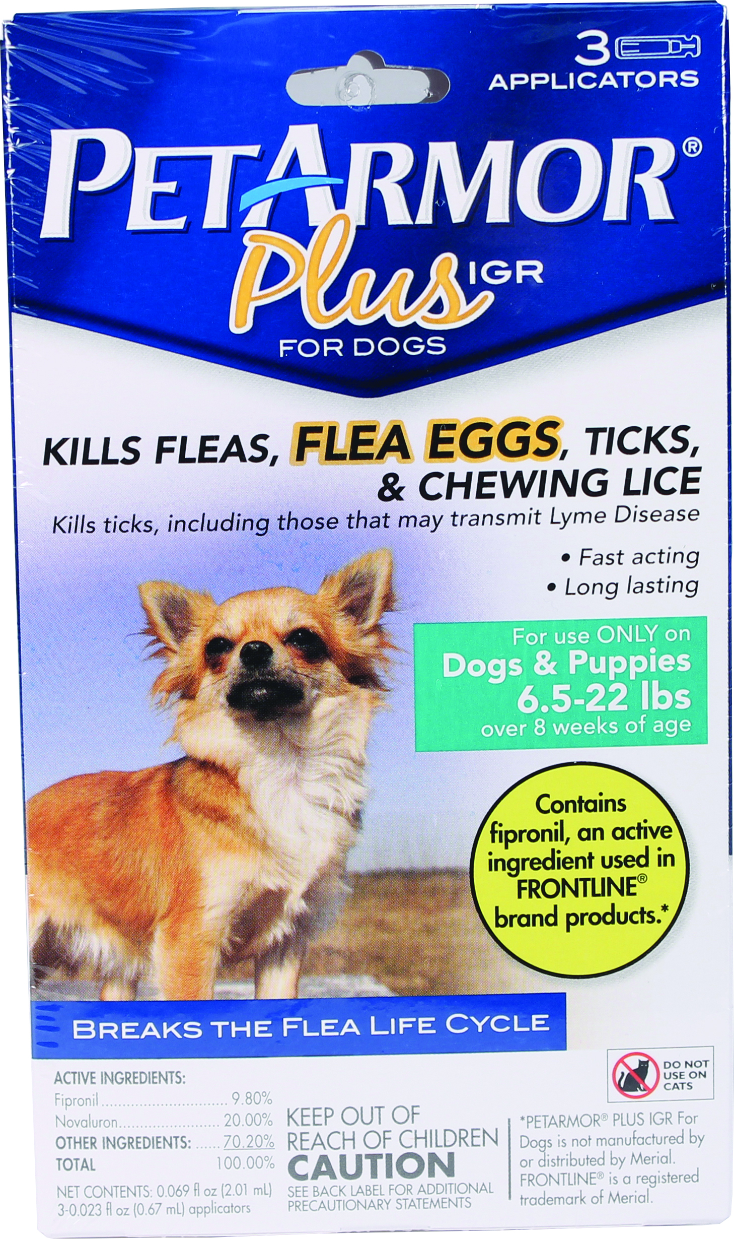 PET ARMOR PLUS IGR FLEA & TICK TOPICAL FOR DOGS