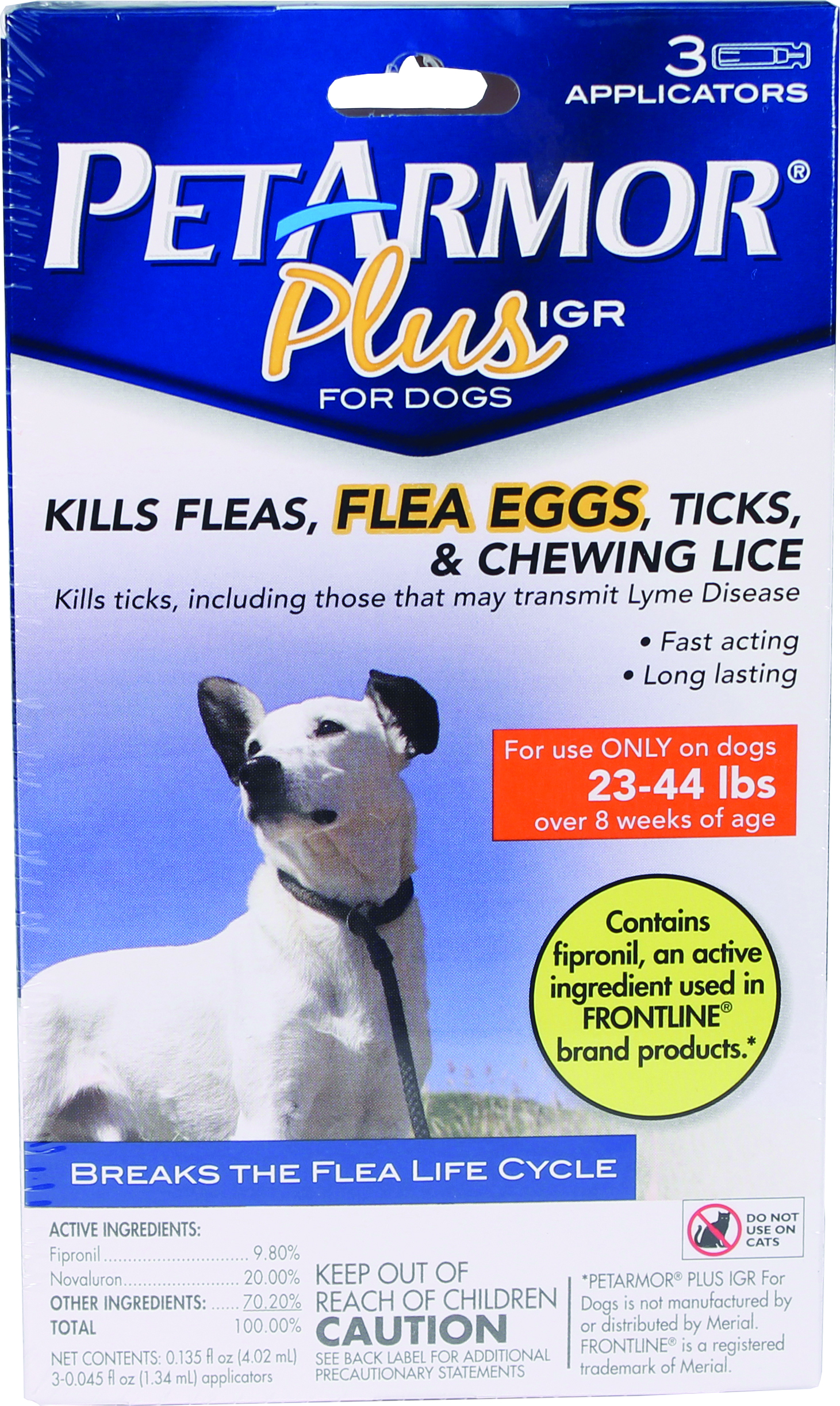 PET ARMOR PLUS IGR FLEA AND TICK TOPICAL FOR DOGS