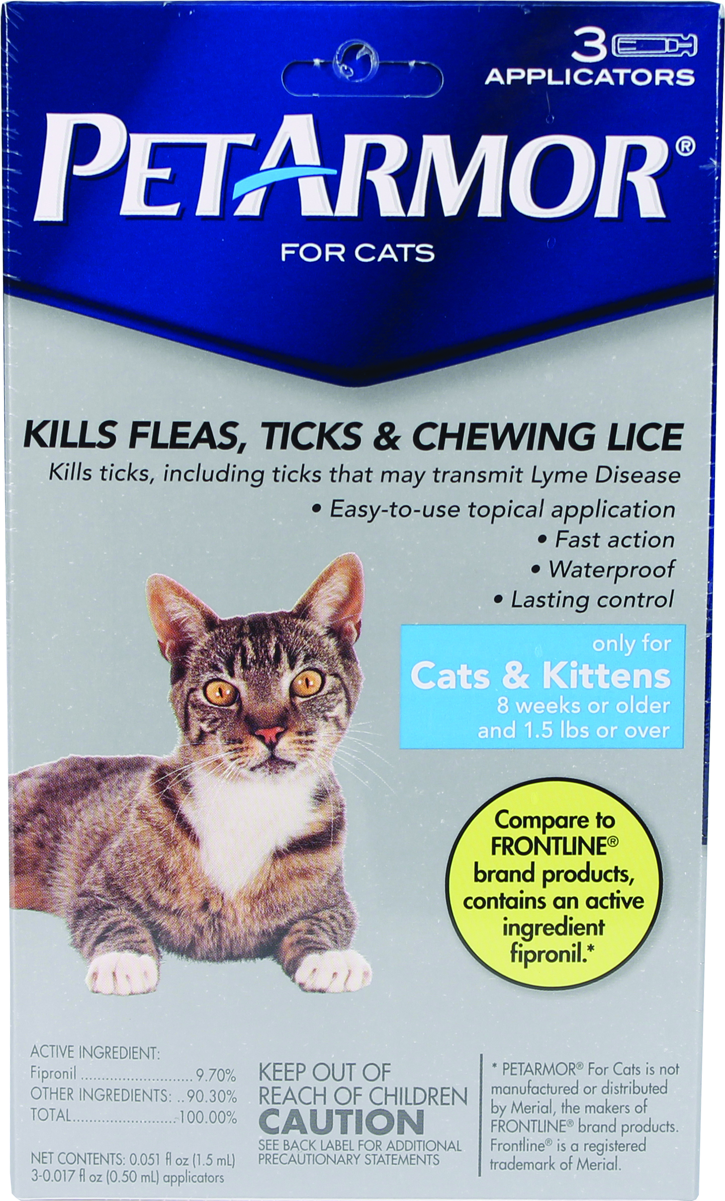 PET ARMOR FLEA AND TICK TOPICAL FOR CATS