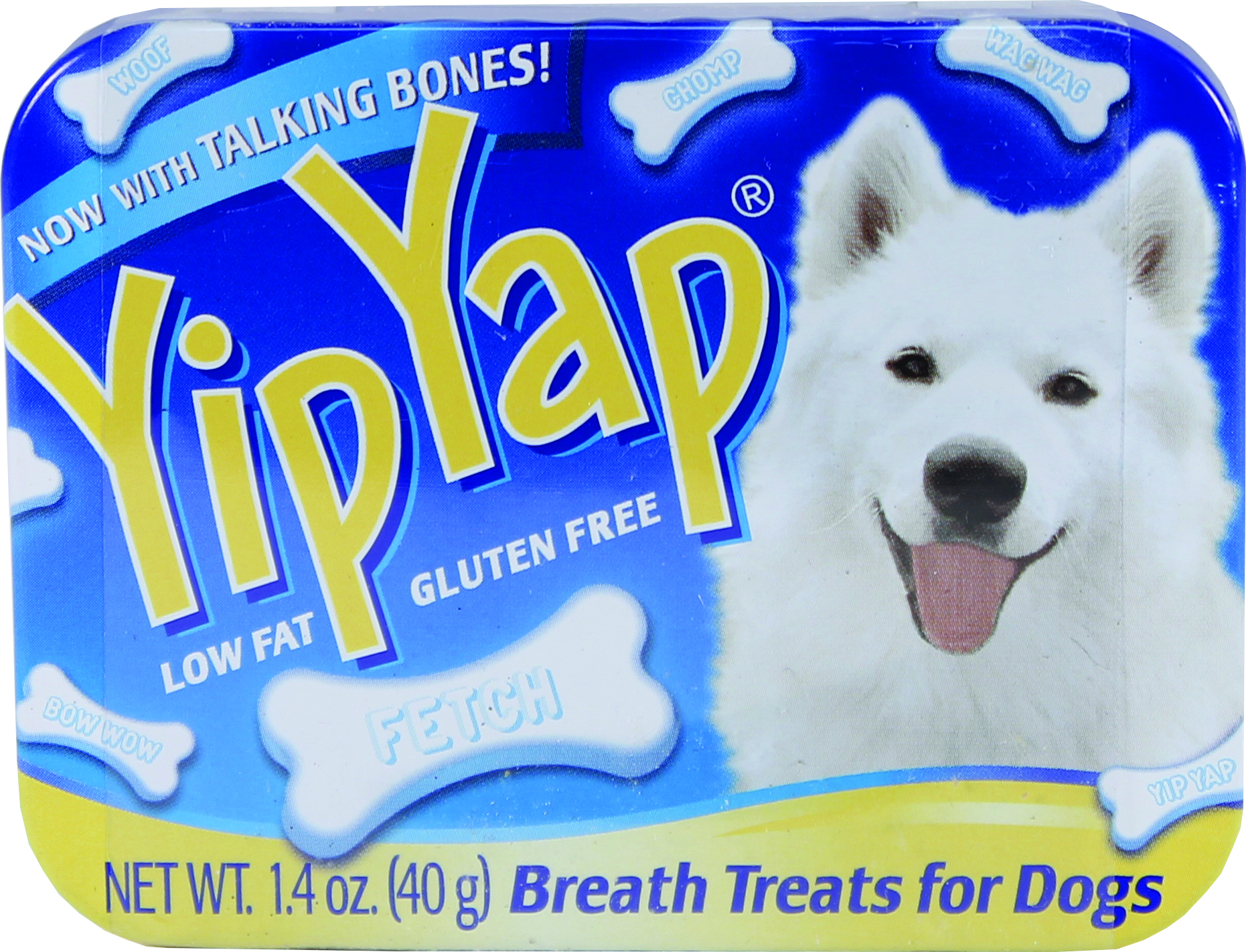 CHOMP YIP YAP DOG BREATH TREAT TIN