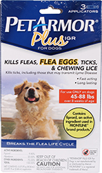 PET ARMOR PLUS IGR FLEA & TICK TOPICAL FOR DOGS