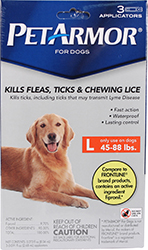 PET ARMOR FLEA & TICK TOPICAL FOR DOGS