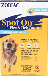 4/Pk. Spot On Flea/Tick - 2CC