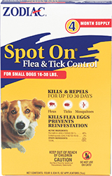 4/Pk. Spot On Flea/Tick - 1CC