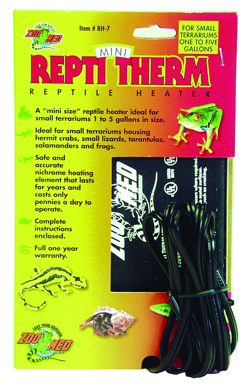 Reptitherm Mini Reptile Heater - 1-5 Gal