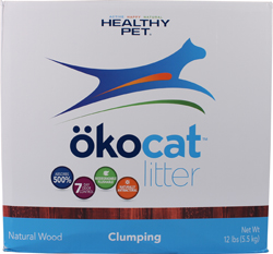 OKOCAT NATURAL WOOD CLUMPING CAT LITTER