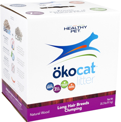 OKOCAT NATURAL WOOD CAT LITTER, LONG HAIR BREEDS