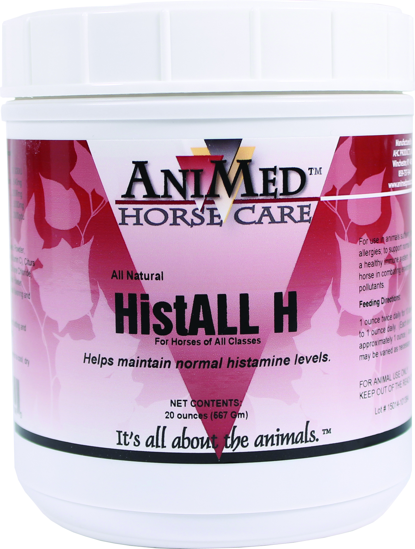 ALL NATUAL HISTALL H ALLERGY AID FOR HORSES