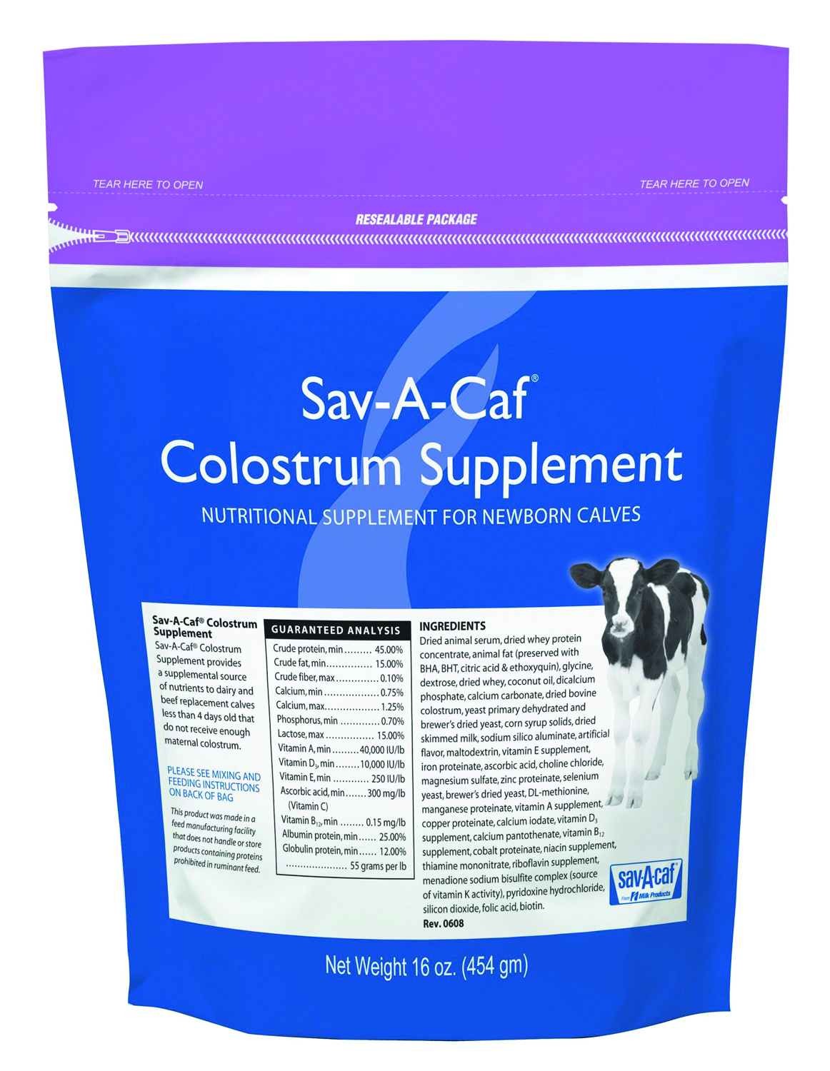 SAV-A-CAF COLOSTRUM SUPPLEMENT